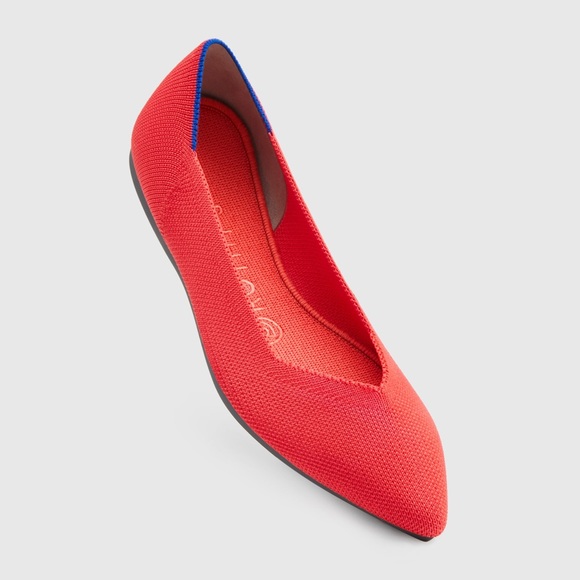 Rothys “The Point” Flats in flame - Picture 2 of 5